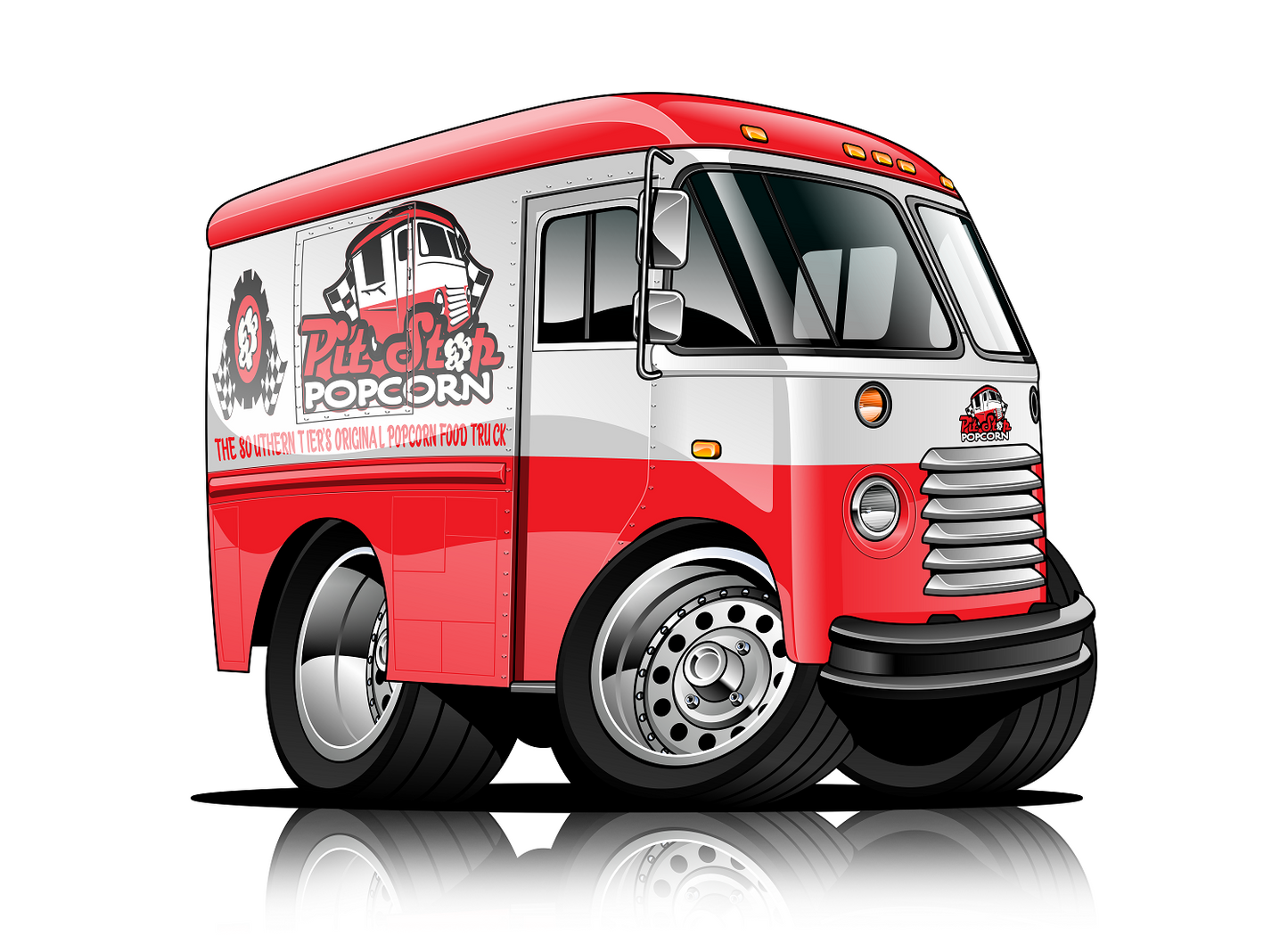 Food Trucks and Food Stand Cartoon Designs