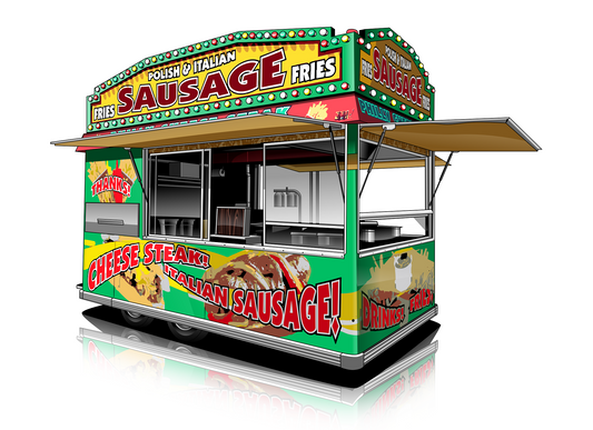Food Truck and Food Stand - Realistic Designs