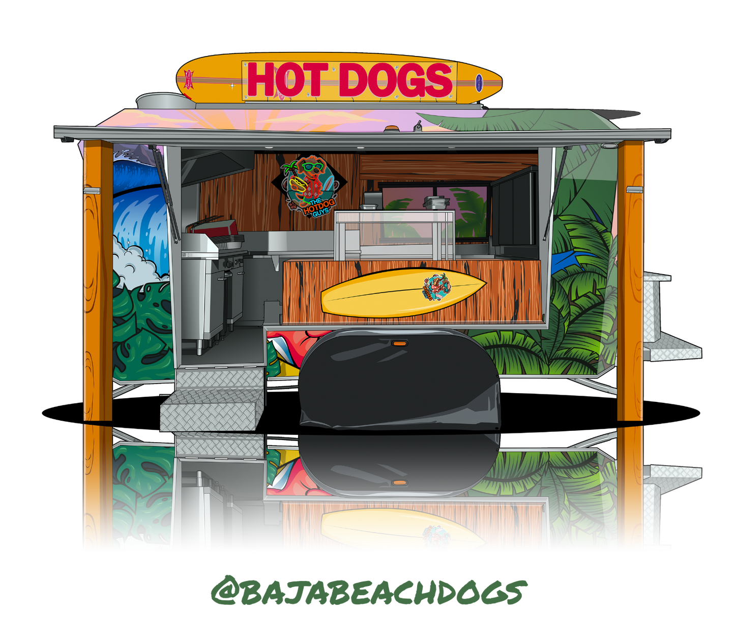 Cafe, Restaurant, and Bar Cartoon Designs